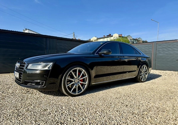 Audi A8 cena 130000 przebieg: 222400, rok produkcji 2013 z Okonek małe 466